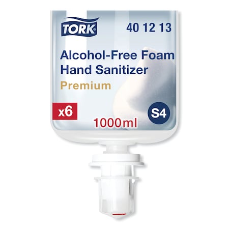 Tork Tork Alcohol-Free Foam Hand Sanitizer S4, Alcohol-Free Alternative, 6 x 1L, 401213 401213